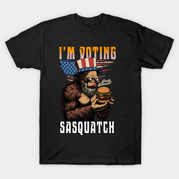 I'm Voting Bigfoot 2024 T-Shirt by VisionDesigner